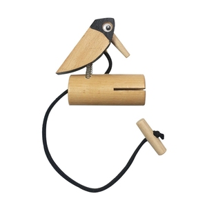 Tubo de sonido de pico de pájaro con cuerda para tirar, instrumento de percusión Orff para niños, sonido de chirrido de pájaros para educación temprana, venta al por mayor - Product Image 1