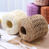Cordons en fibres végétales tressés colorés DIY, anti-bactériens, résistants aux UV, écologiques pour le filage