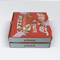 Boîtes à pizza carrées ondulées jetables de 7/8/9/10 pouces