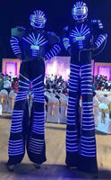 Guangzhou Nanchi Promotion pas cher bonne qualité taille adulte fête de noël lumineux scène danse échasse Costume Costume avec lumières LED