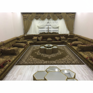 Traditional Ottoman Arabic Majlis Oriental Floor Seating <b>Sofa</b> Set 25cm Sitting Height Wool Carpet Curtain Table FULL Package - Product Image 2