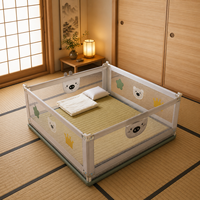 Vente directe usine OEM – Barrière de lit de sécurité pour bébé KB-Star Design, certifiée CE, anti-chute, cadre métallique, Oxford, pour enfants