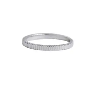 Inspired Jewelry's Unisex Stainless Steel Fashion Ring with Silver & Gold Plating for Engagement Party Children's Size Available