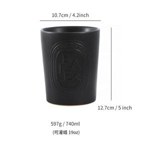 Vela Diptyque Baies en Vaso de Cerámica Rosa Resistente al Calor, Decoración para el Hogar, Artículo de Regalo - Product Image 2