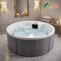 Baignoire à remous professionnelle pour spa de resort, installation rapide, hydrothérapie, prix usine