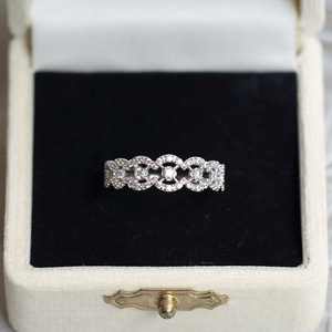 Anillo de Plata 925 Estilo Japonés Xi Qing con Incrustaciones de Diamantes de Circonio, Anillo de Encaje de Emperatriz para Mujer, Compromiso, Aniversario - Product Image 2