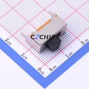 SS22F07L4 Slide Switch Through hole Component (THT) Switch Single Pole Double Throw Rectangle Pin Header PC Pin 17mm - Product Image 1