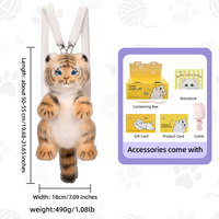 Nouveau style 2026 : Sac à dos en peluche tigre réaliste, doux et agréable au toucher, sac de simulation animal de compagnie pour enfants, idéal comme cadeau