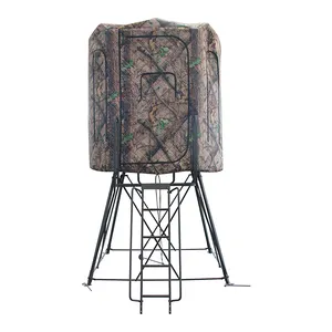 Factory wholesale cheap Bird watching hunting tent camo pop up Waterproof hunting blind tower house for multi people