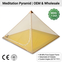 Pyramides d'Orgone de Luxe en Cuivre Pur à 99,99 %, Pyramides Égyptiennes en Laiton, Support Mobile en Forme de Pyramide, Cadre en Cuivre en Forme de Pyramide