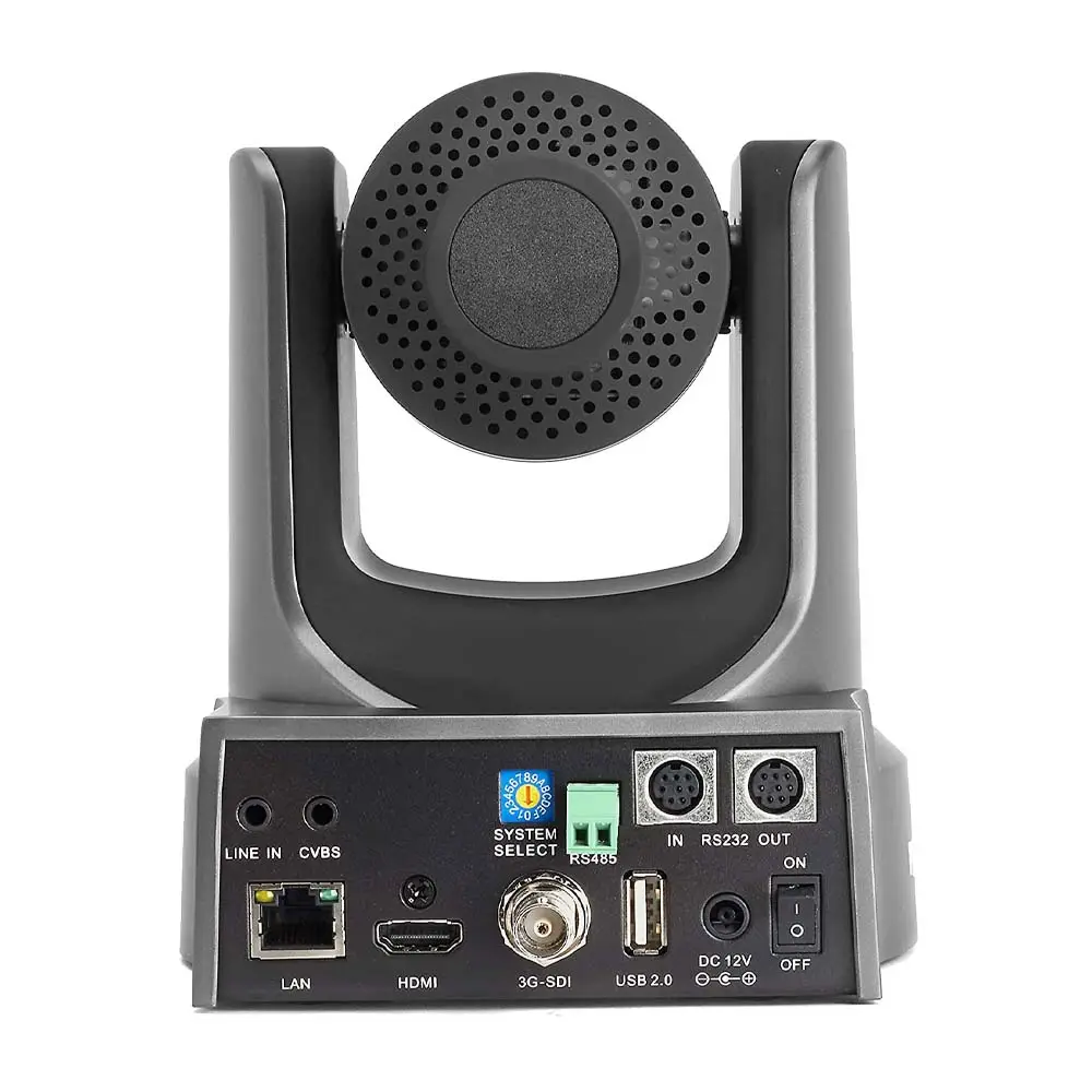 2024 Novo lançamento por atacado Full HD 1080P 12x Zoom HDM-I PTZ 3G-SDI IP Câmera de webcam sem fio para transmissão ao vivo de adoração na igreja