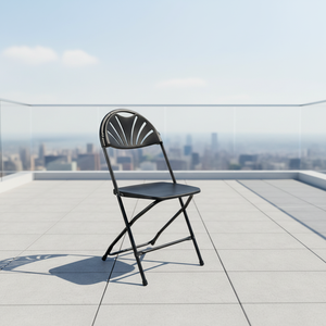 Silla Plegable de Jardín de Metal y PP Resistente, Impermeable, Ligera y Portátil, Muebles de Exterior para Patio y Jardín - Product Image 1