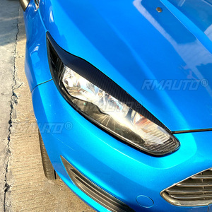 For Ford Fiesta MK6.5 2013-2017 Auto <b>Head</b> Light Lamp Eyelids Eyebrow Headlight Decoration Car <b>Styling</b> Trim Car Accessories - Product Image 3
