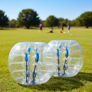 Pelotas inflables Vevor de 4 pies, 0.8 mm de PVC transparente, tipo Sumo Zorb, para juegos en equipo al aire libre, para niños de 8 a 13 años, unisex. - Product Image 2
