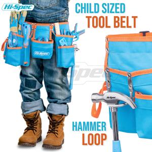 Riñonera para niños, 16 piezas, Azul, Naranja, OEM, juego de cubiertas de herramientas personalizables, bolsa de herramientas de mano Real para el hogar, mejora las habilidades prácticas de los niños - Product Image 5