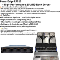 Penjualan Panas Dell PowerEdge R7525 Server Rak 2U Prosesor EPYC Generasi ke-2/ke-3 64GB DDR4 Grosir Performa Tinggi Tersedia
