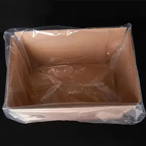 Custom Large Size Moisture-proof Transparent PE Square Bottom Plastic High Density Liner Bag