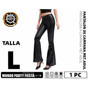 Pantaloni da donna a zampa in metallo pantaloni della tuta Casual traspiranti in formato XL indossati come pantaloni Cargo con tecniche rugose stile svasato