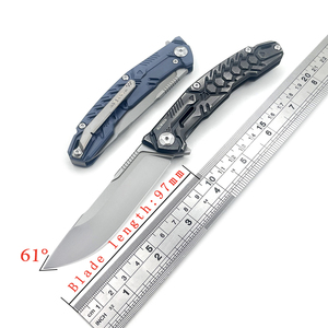 Thiết kế ban đầu chất béo rồng gấp dao Cpm-S110V hợp kim titan xử lý cho săn bắn & cắm trại OEM tùy chỉnh lớp DIY - Product Image 1