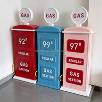 Pompe à essence de jeu d'imitation pour enfants avec panneau GAS et tuyau de jeu pour aire de jeux intérieure, école maternelle, café ludique, équipement de jeu de rôle