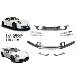 ชุดแต่งตัวถังรถยนต์คาร์บอนไฟเบอร์แห้งคุณภาพสูงสไตล์ OEM สำหรับ Porsche 911 992 992.2 ชุดแต่งดิฟฟิวเซอร์หน้า-หลัง  พร้อมแถบตกแต่ง - Product Image 1