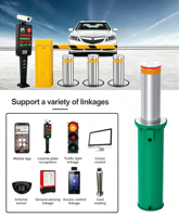 Poteau de sécurité télescopique automatique robuste en acier inoxydable 304 XZL pour parking commercial