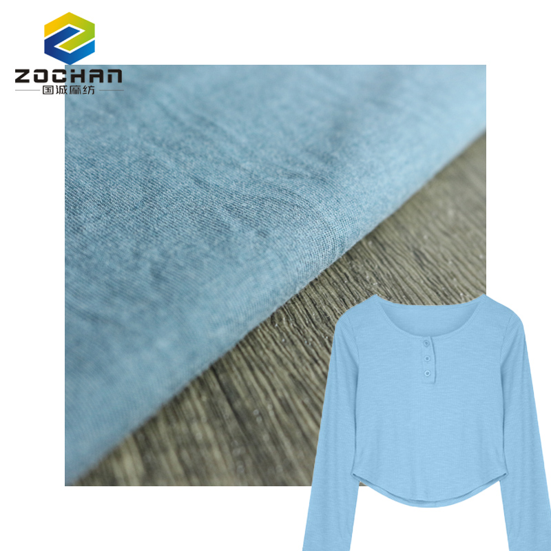 46% Bamboo 46% Polyester 8% Spandex Single Jersey Bamboo Fiber Fabric for T-shirt