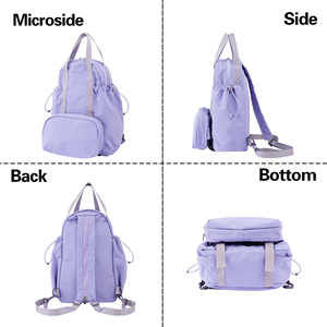 Sac <span class=keywords><strong>à</strong></span> dos bidirectionnel en nylon imperméable léger pour fille Sac <span class=keywords><strong>à</strong></span> dos en nylon d'<span class=keywords><strong>activité</strong></span> extérieure pour femme - Product Image 5