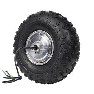 Eje doble de 14,5 pulgadas, 100N. M, alto par con <span class=keywords><strong>rueda</strong></span> de Motor de cubo de neumático todoterreno para Robot de <span class=keywords><strong>carretilla</strong></span> eléctrica - Product Image 1