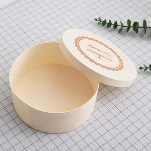 Scatola Rotonda per Cheesecake Basca da 4, 6 e 8 Pollici, Confezione per Dolci Personalizzata in Legno - Product Image 6