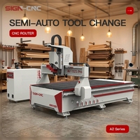 Machine de fraisage CNC semi-automatique pour le bois, table sous vide 4*8FT, avec moteur servo – Offre Spéciale