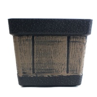 Pot de fleurs en plastique bronze pour le jardin