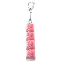 High Quality Wholesale Cute Backpack Accessories Keycap Key Chain Fidget Clicker Keychain Decompression Toy Cat's Claws Keypad