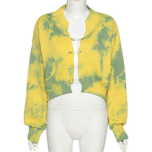 <span class=keywords><strong>Cardigan</strong></span> à manches longues pour femmes, Crop top, cravate, sécurité hiver, 2022 - Product Image 6