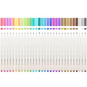 Marcadores Metálicos NOVISON, 30 Colores Surtidos, con Brillo Suave, para Pintar, Hacer Tarjetas, Felicitaciones de Cumpleaños - Product Image 1