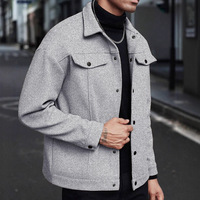 Veste Homme Automne Hiver Nouvelle Collection à Revers en Mélange Coupe-Vent Chaude Décontractée Sportive Professionnelle Polyvalente Transitoire