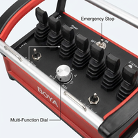 Télécommande radio industrielle sans fil à 7 joysticks pour grue BY-014, interrupteur rotatif multifonction, étanche IP68, portée 1000m, zéro