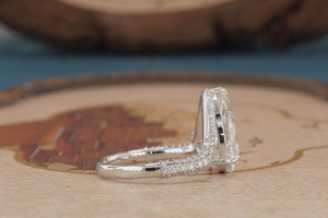 Anillo de Diamante Cultivado en Laboratorio de Oro de 14K para Mujer, Anillo de Diamante Sintético Elegante y Minimalista, Joyería Fina para Compromiso, Boda, Aniversario - Product Image 5