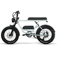 Moto tout-terrain électrique pour adultes à longue portée et à bas prix, vélo électrique à pneus larges