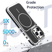 Coque de téléphone magnétique robuste pour iPhone 16 Pro, double couche, antichoc, protection intégrale, robuste, protection intégrale du corps