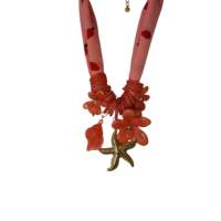 Collar Bohemio con Flores, Acero Inoxidable 316L, Baño de Oro PVD, Sostenible y Resistente, para Fiestas