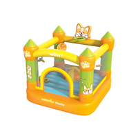 Château gonflable commercial extérieur Sundow Factory personnalisé avec toboggan, thème Bluey