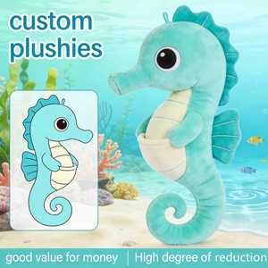 Peluches Père Hippocampe Personnalisées, Modèles d'Animaux Marins en Peluche Ultra Douce, Anti-Stress, Vente en Gros, Direct Usine - Product Image 1