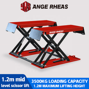 ANGE RHEAS - Pont élévateur à ciseaux ultra-plat de 3,5 tonnes - Sans fossé, étanche et à haute étanchéité, multicolore pour la réparation automobile - Product Image 1