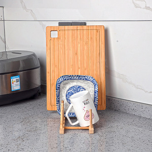 Natural bamboo dish <b>rack</b>, bamboo drainer, <b>plate</b> <b>rack</b>, bowl <b>rack</b>, kitchen storage <b>rack</b>, multi-functional storage <b>rack</b>, cup <b>rack</b> - Product Image 3