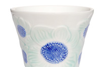 Ensemble de bols en céramique faits à la main, styles variés, motif feuille texturé, design floral vert, pour servir des fruits, des salades, des collations, bol jetable