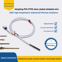 Capteur de température à sonde en acier inoxydable 304 personnalisable OEM Pt100/Pt1000 RTD avec support de résistance 250 ℃ pour la personnalisation