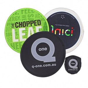 Cadeaux promotionnels d'entreprise, matériau polyester, sublimation personnalisée, éventail pliable en forme de frisbee pour la publicité - Product Image 4