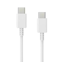 Cable USB2.0 Blanco de Alta Velocidad USB-C a Tipo-C con Carga Rápida de 5A y 480Mbps para Teléfono Móvil