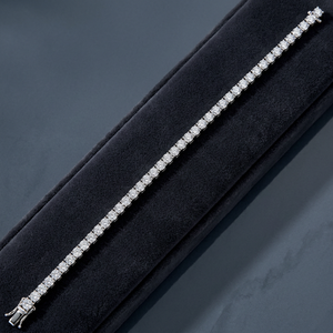 สร้อยข้อมือทองคำขาว 14K เพชรเลี้ยงในห้องปฏิบัติการ ขนาด 6.25 นิ้ว - Product Image 6